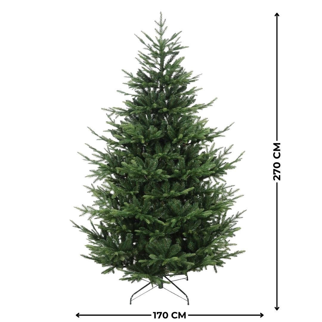 Albero di Natale Artificiale 270 cm 4487 Rami Verde