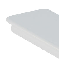 Tappo terminale rettangolare 55x110mm bianco per cappe