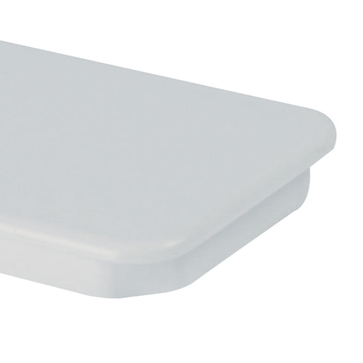 Tappo terminale rettangolare 55x110mm bianco per cappe