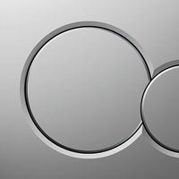 Placca satinata a 2 tasti per cassetta Geberit unica - Serie Sigma01