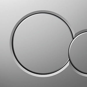 Placca satinata a 2 tasti per cassetta Geberit unica - Serie Sigma01