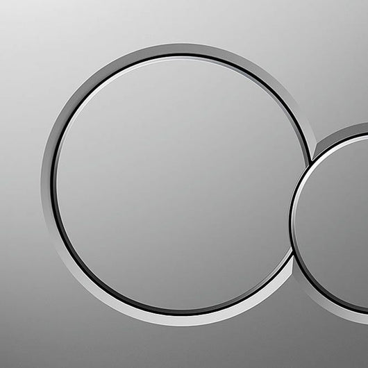 Placca satinata a 2 tasti per cassetta Geberit unica - Serie Sigma01