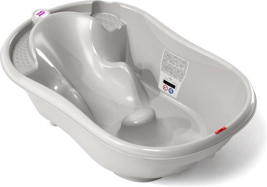Bagnetto ergonomico progettato per bambini da 0 a 12 mesi grigio - comfortevole e sicuro