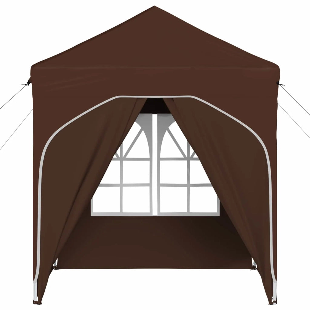 Tenda per feste a pop-up 192 x 192 x 245 cm Marrone