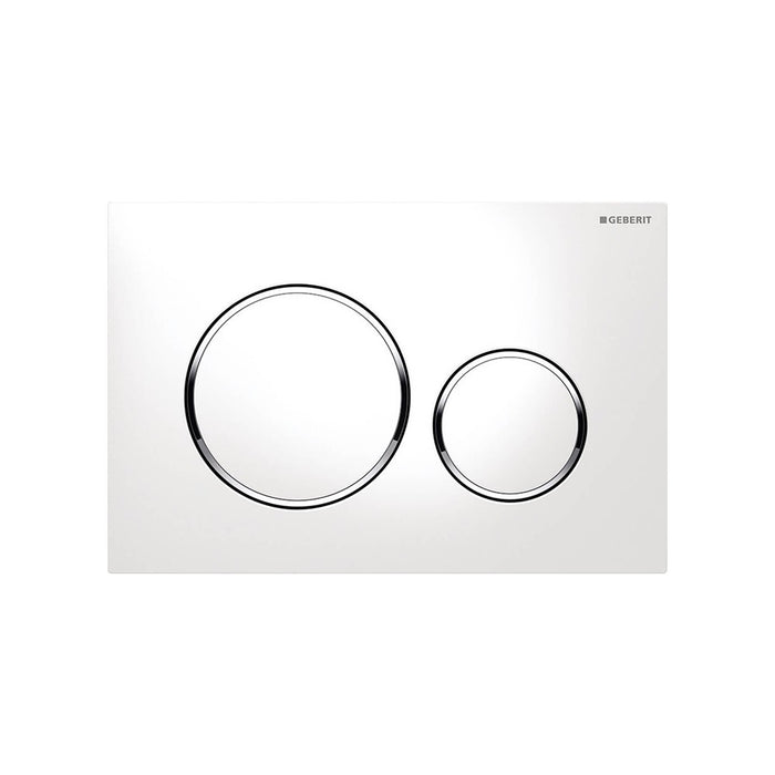 Placca bianca per cassetta Geberit unica - Serie Sigma20