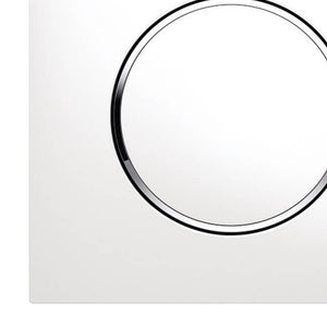 Placca bianca per cassetta Geberit unica - Serie Sigma20