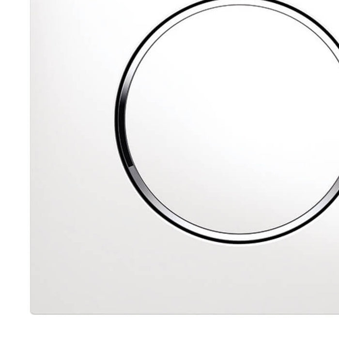 Placca bianca per cassetta Geberit unica - Serie Sigma20