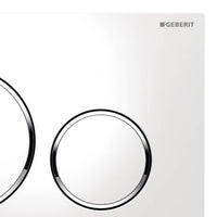 Placca bianca per cassetta Geberit unica - Serie Sigma20