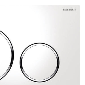 Placca bianca per cassetta Geberit unica - Serie Sigma20