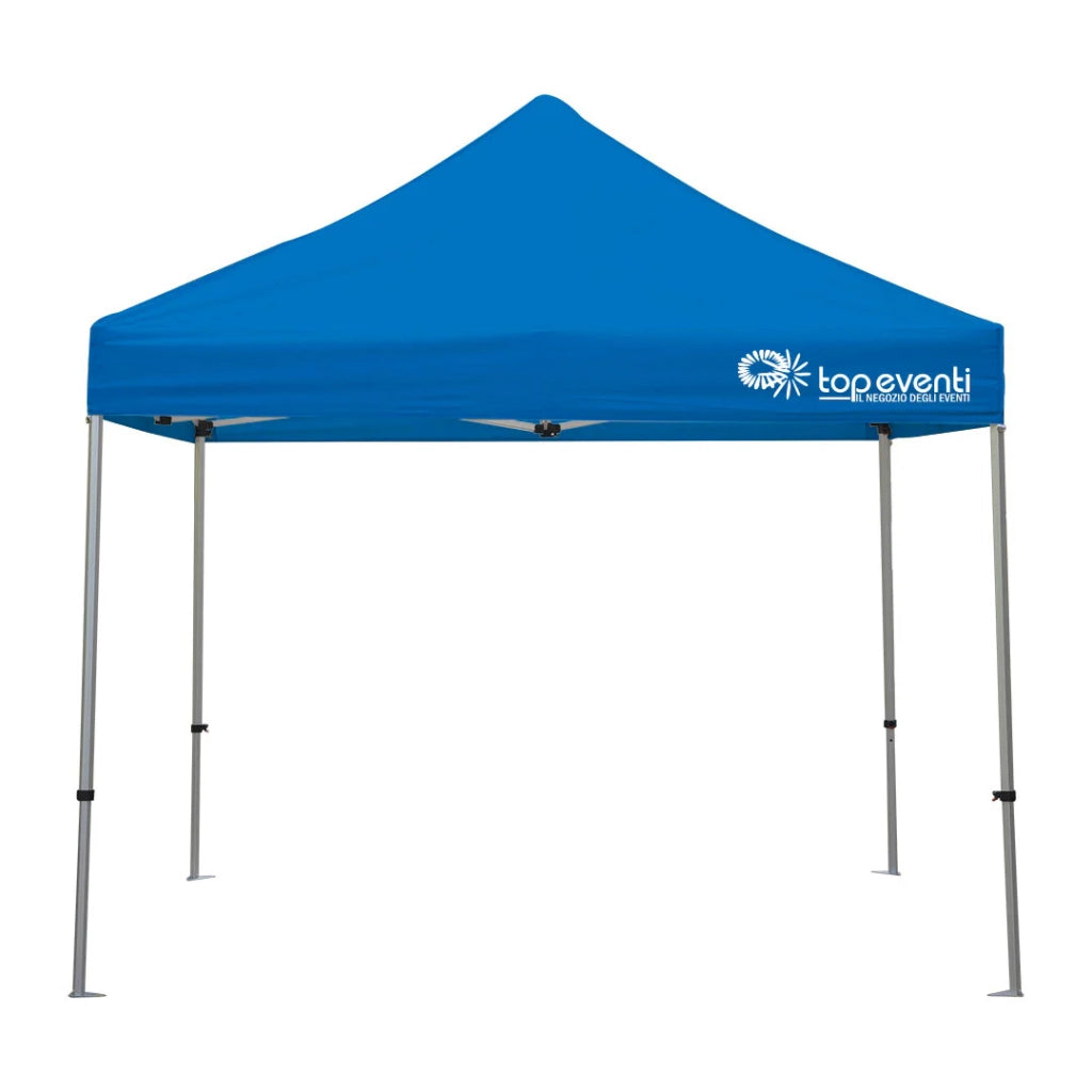 Gazebo 3 x 3 Alluminio blu PERSONALIZZATO - 1 Mantovana