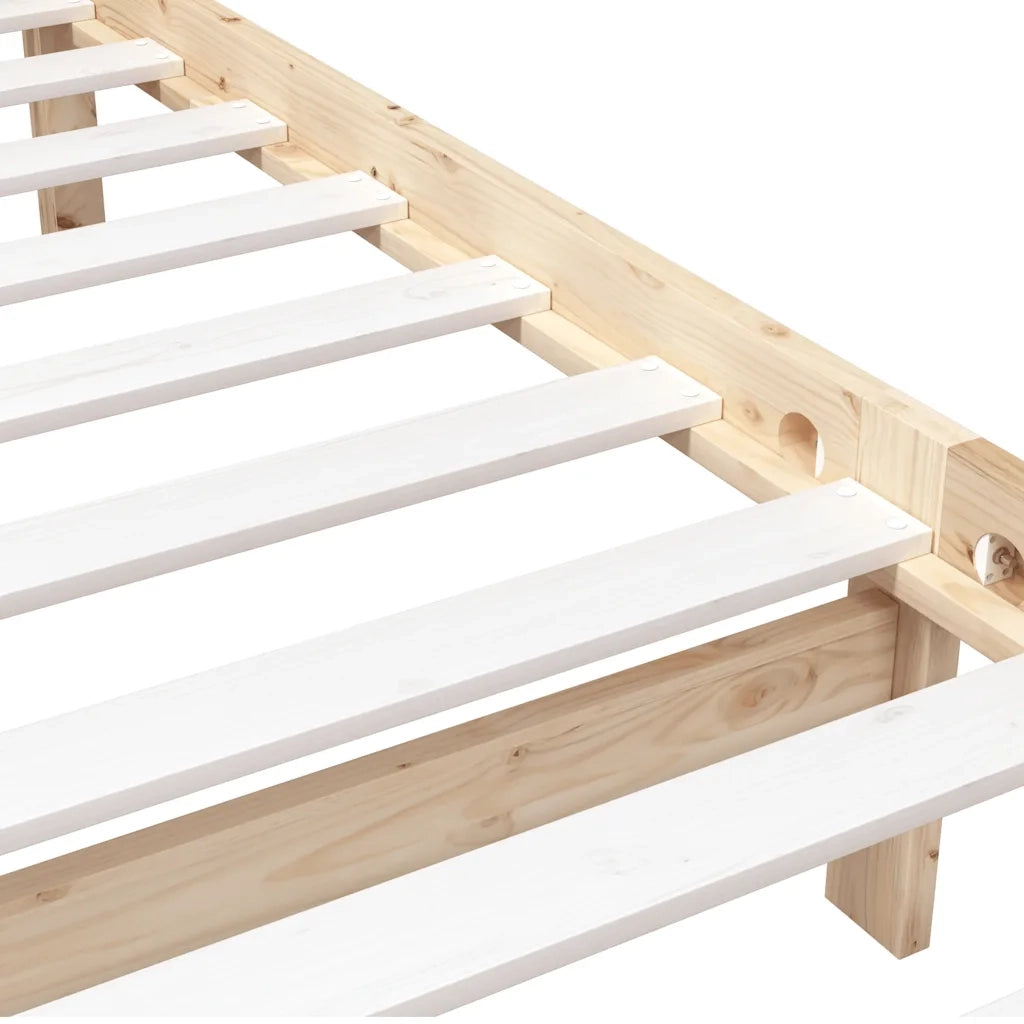Giroletto-Struttura Letto in Legno Massello 90x200 cm 269735
