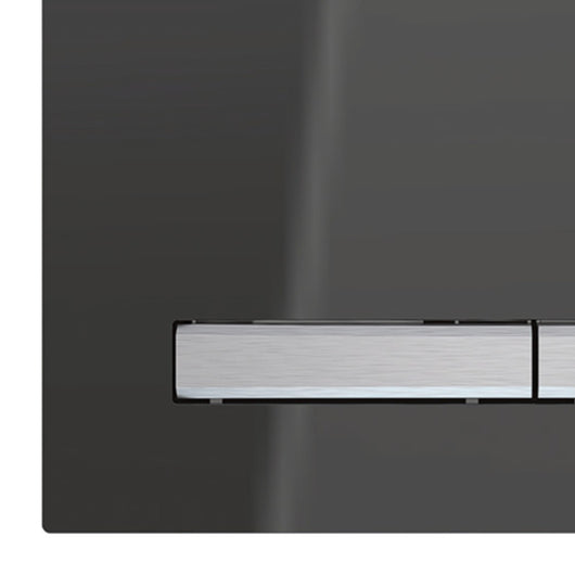 Placca con vetro a specchio fumé per cassetta Geberit unica - Serie Sigma50