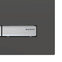 Placca con vetro a specchio fumé per cassetta Geberit unica - Serie Sigma50