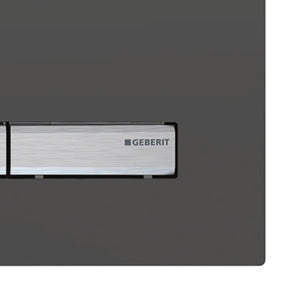 Placca con vetro a specchio fumé per cassetta Geberit unica - Serie Sigma50