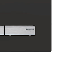 Placca nera per cassetta Geberit unica - Serie Sigma 50