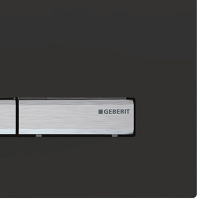Placca nera per cassetta Geberit unica - Serie Sigma 50