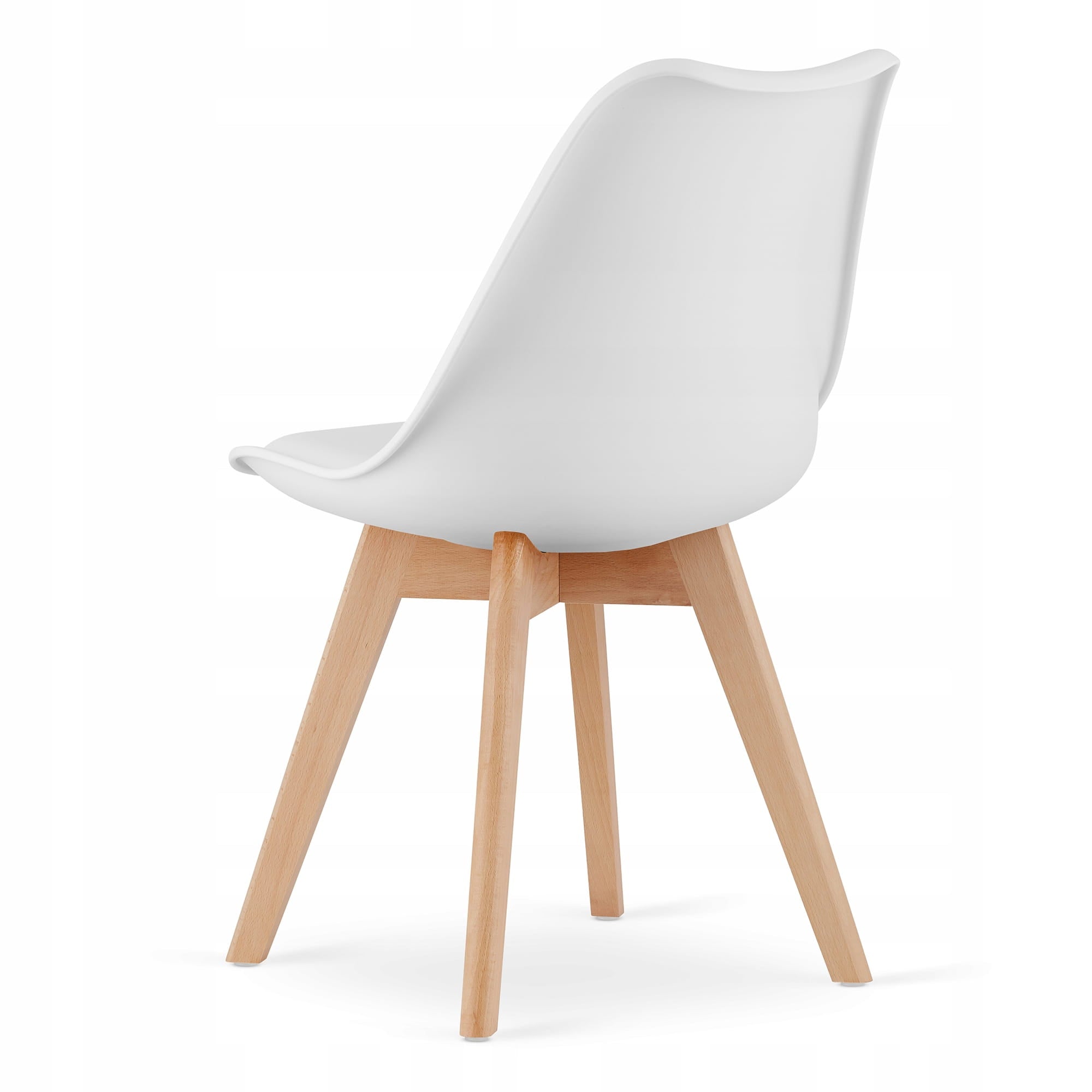 Tavolo rotondo Valora KOVA Ø80 bianco + 4 sedie RIKX bianche