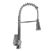 Rubinetto miscelatore estrabile con molla e doccetta multigetto