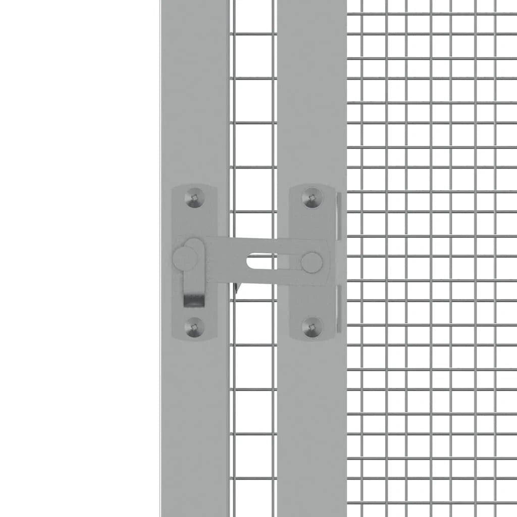 Gabbia per uccelli 111 x 107 x 211,5 cm acciaio zincato antracite 02_0041699