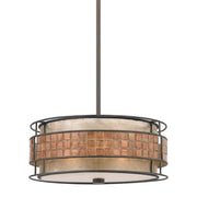 Lampadario Contemporaneo Laguna Metallo Rame Rinascimentale 4 Luci E27
