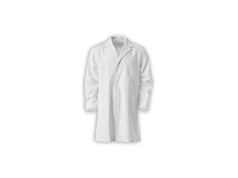 Camice bianco laboratorio uomo donna 100% cotone 200 g S-M-L-XL-XXL-XXXL - Donna - L