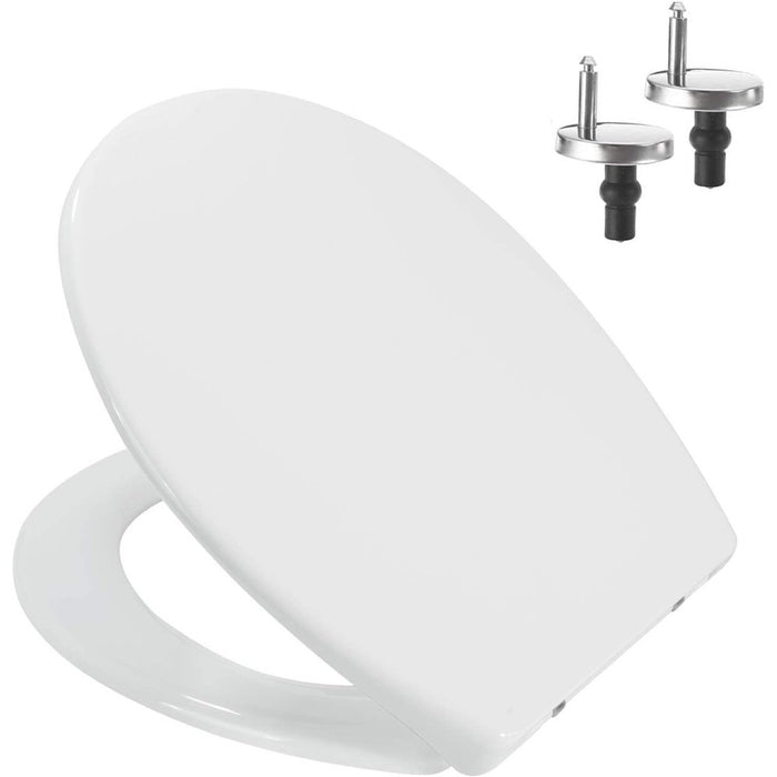 Mass dynamic sedile wc bianco con chiusura ammortizzata, sgancio