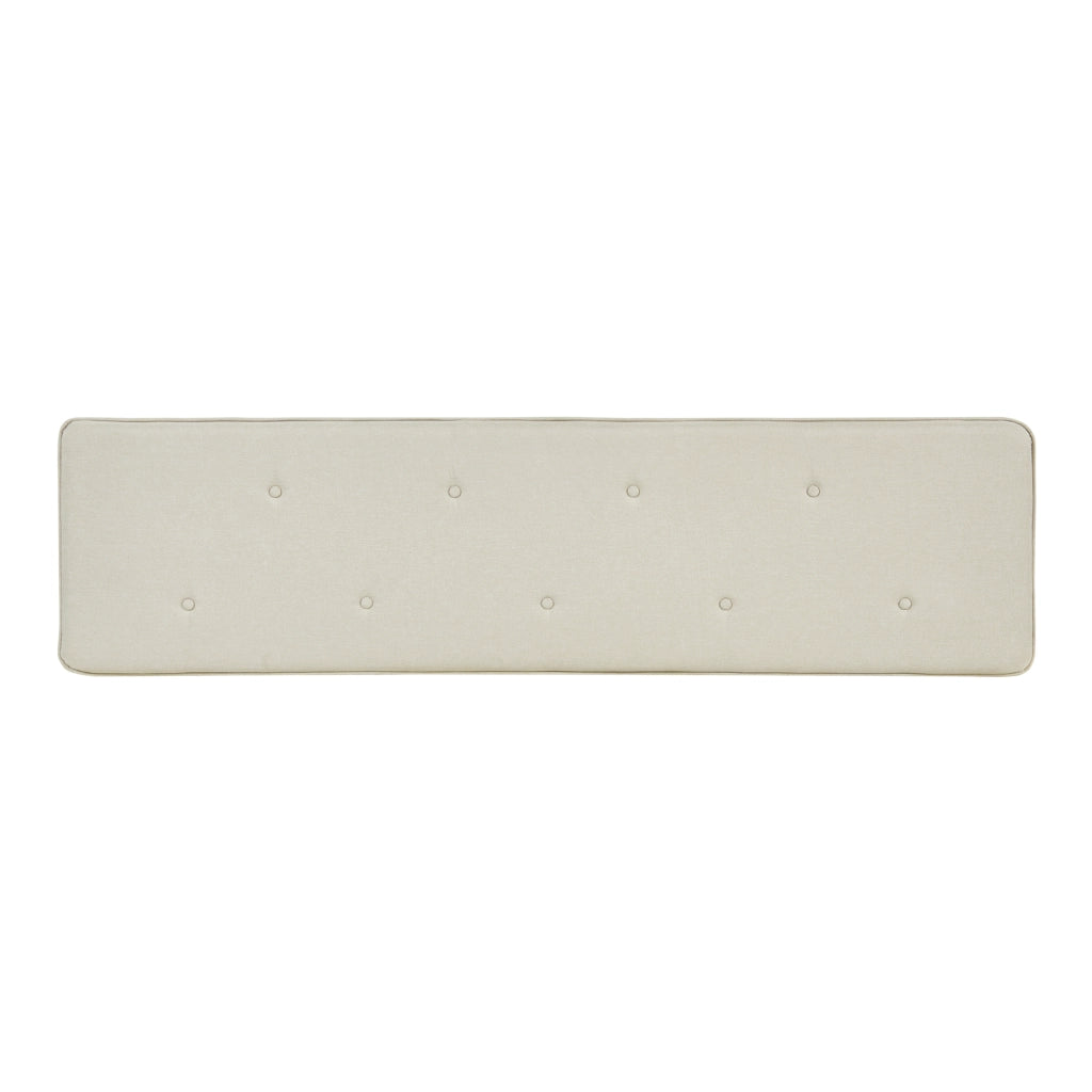 Testiera Letto Tokke Testata Imbottita da Parete 180x48 cm Beige [en.casa]