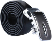 Ratchet Lederen Riem Automatizzato con Doppia Cintura - Nero - Dimensione della Cintura: 37-43 1/2 pollici
