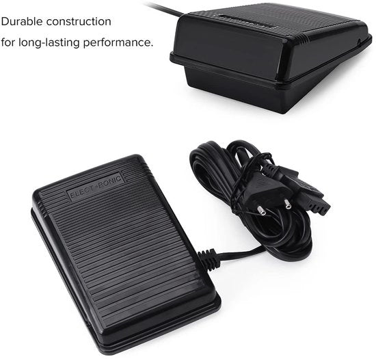 Regolazione elettronica della velocità per macchina da cucire - Schiacciata universale - Controllo di velocità variabile - Nero - Adatto per {BRAND} e altro...