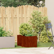 Fioriera Arrugginita 40x80x40 cm in Acciaio Corten 860737
