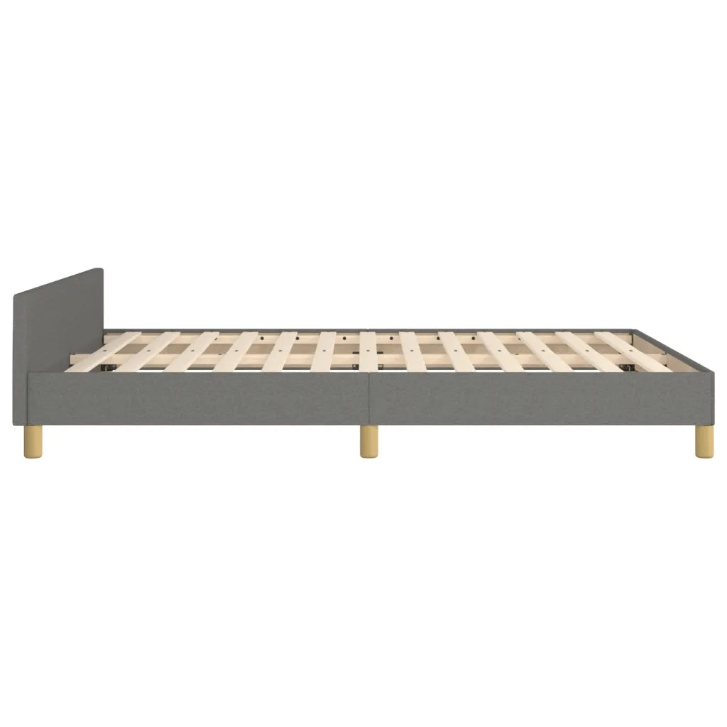 Giroletto senza Materasso Grigio Scuro 140x190 cm Tessuto