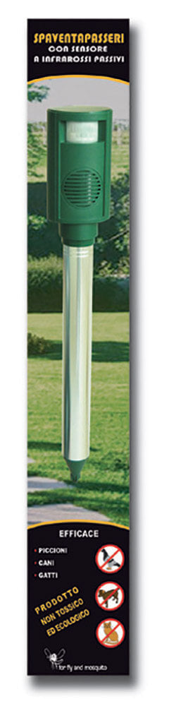 Repellente ad Ultrasuoni Spaventapasseri a Batteria Vannini Verde