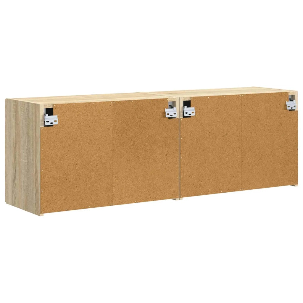 Mobile TV da parete 2 pcs Rovere Sonoma 59,5 x 31 x 40 cm 892334