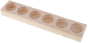 Display per Olii Essenziali in Legno - Antiscivolo - Organizzatore per 6 Flaconi 5-15ml - Finitura Naturale in Legno - Compatto e Pratico - Organizzatore Cosmetico