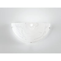 APPLIQUE ALABASTRO E27 30X9XH15CM BIANCA.