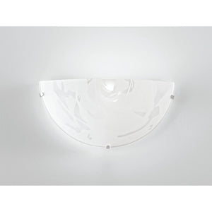 APPLIQUE ALABASTRO E27 30X9XH15CM BIANCA.