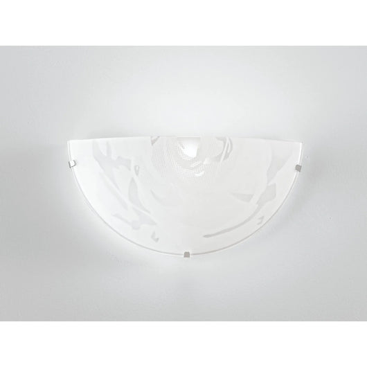 APPLIQUE ALABASTRO E27 30X9XH15CM BIANCA.