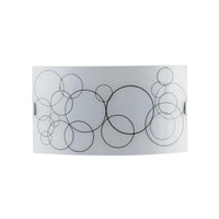 APPLIQUE KARMA 2XE27 35X10,5XH20CM BIANCA/NERA