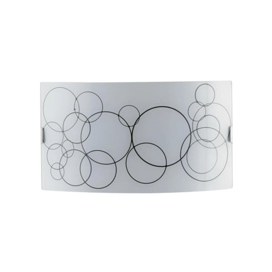 APPLIQUE KARMA 2XE27 35X10,5XH20CM BIANCA/NERA