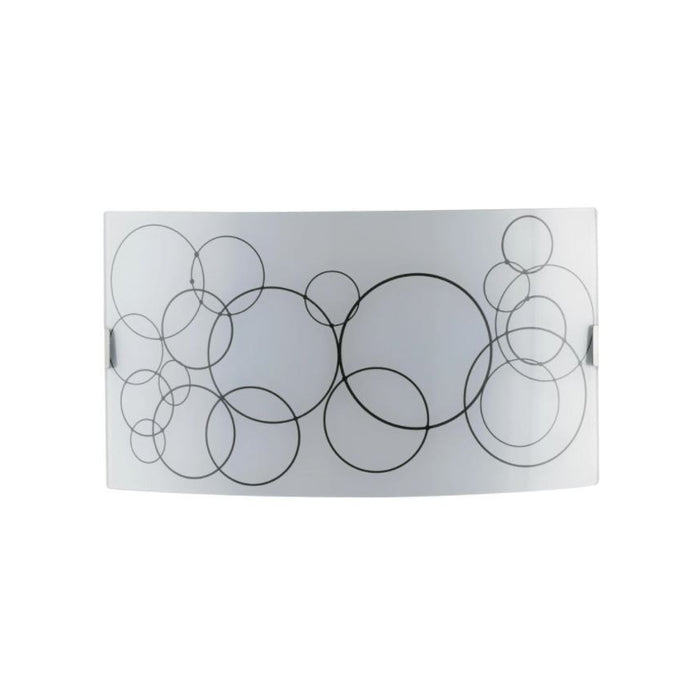 APPLIQUE KARMA 2XE27 35X10,5XH20CM BIANCA/NERA