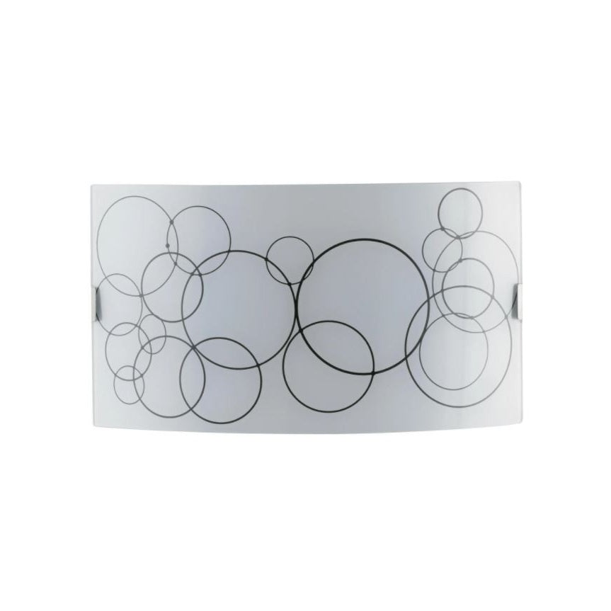 APPLIQUE KARMA 2XE27 35X10,5XH20CM BIANCA/NERA