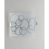 APPLIQUE KARMA 2XE27 35X10,5XH20CM BIANCA/NERA