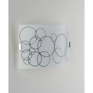 APPLIQUE KARMA 2XE27 35X10,5XH20CM BIANCA/NERA