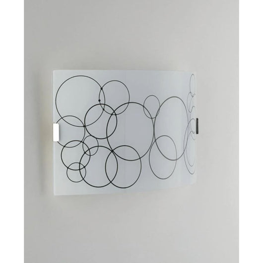 APPLIQUE KARMA 2XE27 35X10,5XH20CM BIANCA/NERA