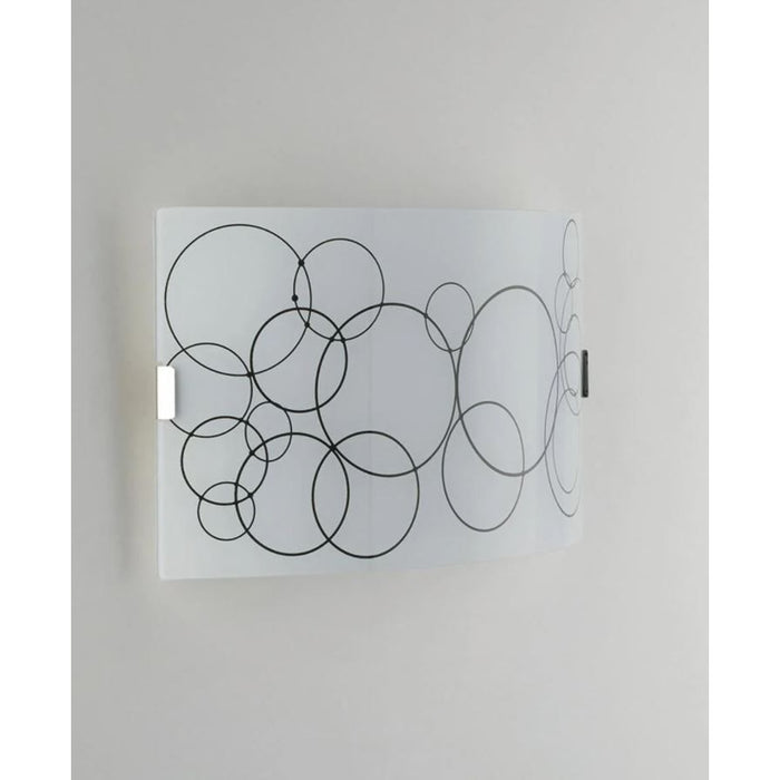 APPLIQUE KARMA 2XE27 35X10,5XH20CM BIANCA/NERA