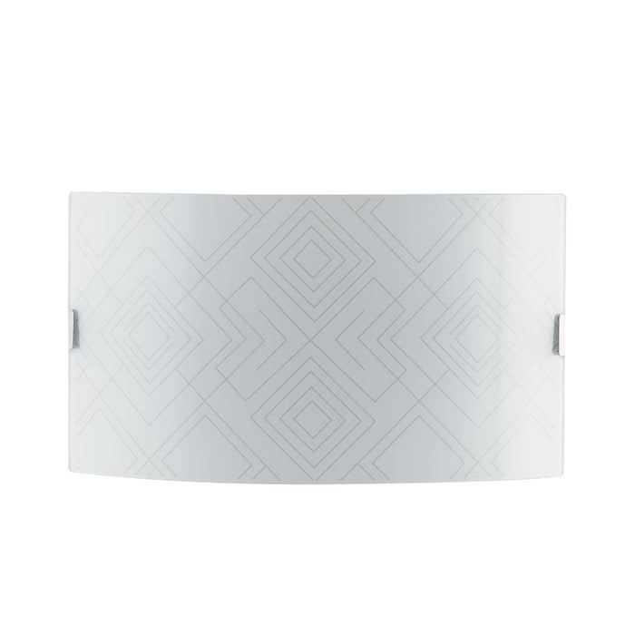 APPLIQUE VECTOR 2XE27 35X10,5XH20CM BIANCA/GRIGIA.