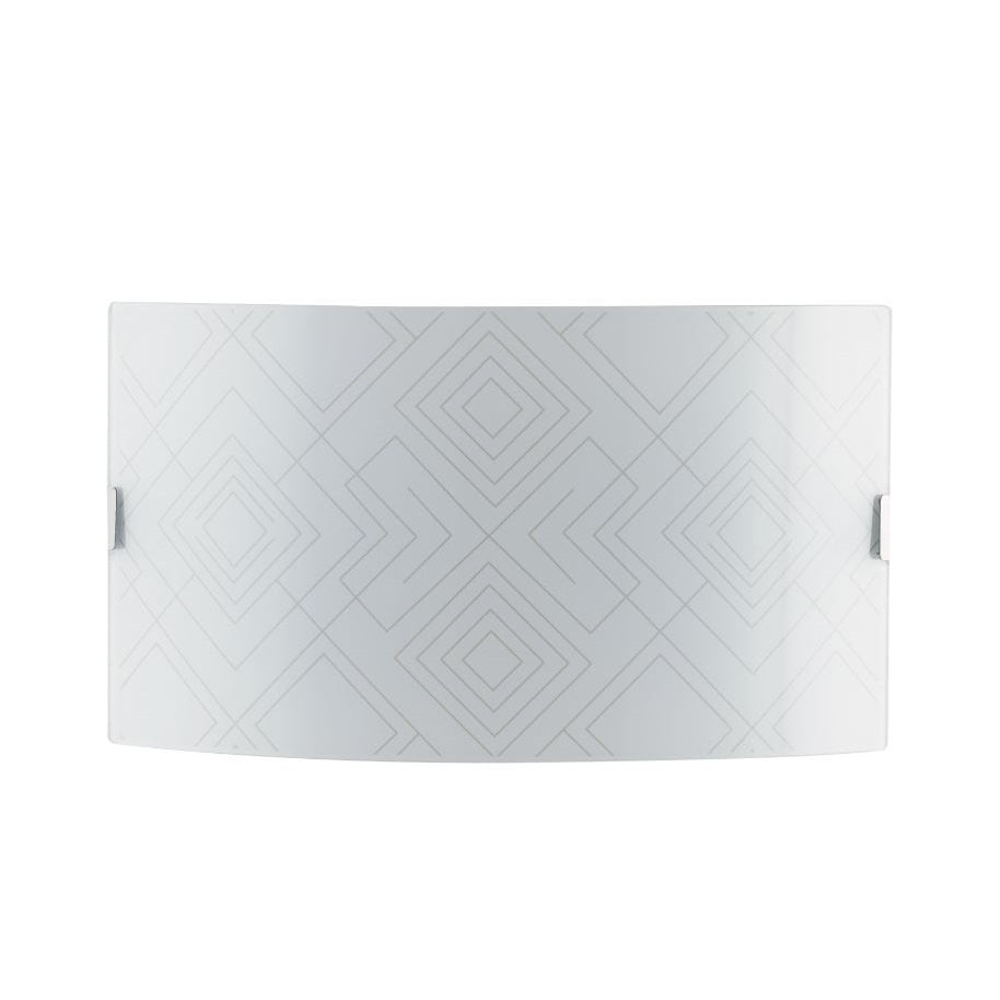 APPLIQUE VECTOR 2XE27 35X10,5XH20CM BIANCA/GRIGIA.