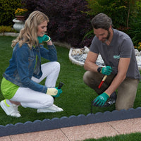 BORDURA EFFETTO MURETTO 120CM IN GOMMA.