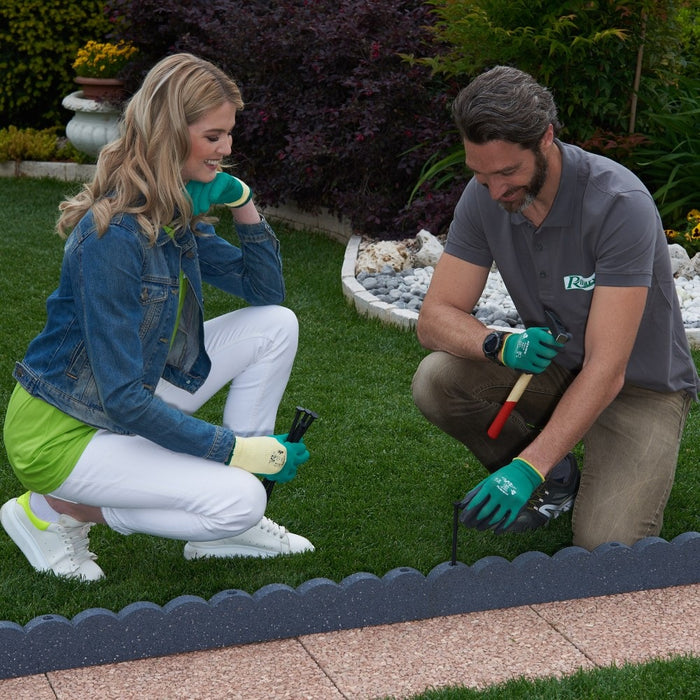 BORDURA EFFETTO MURETTO 120CM IN GOMMA.