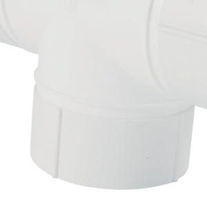 Raccordo a t circolare 100mm bianco per cappe